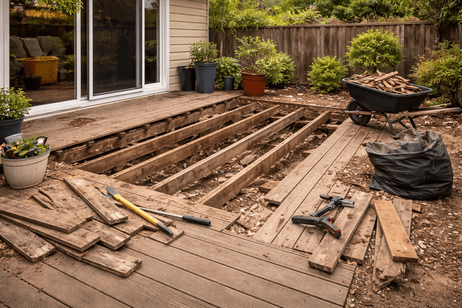 Deck Demolition by Beckett Siteworx