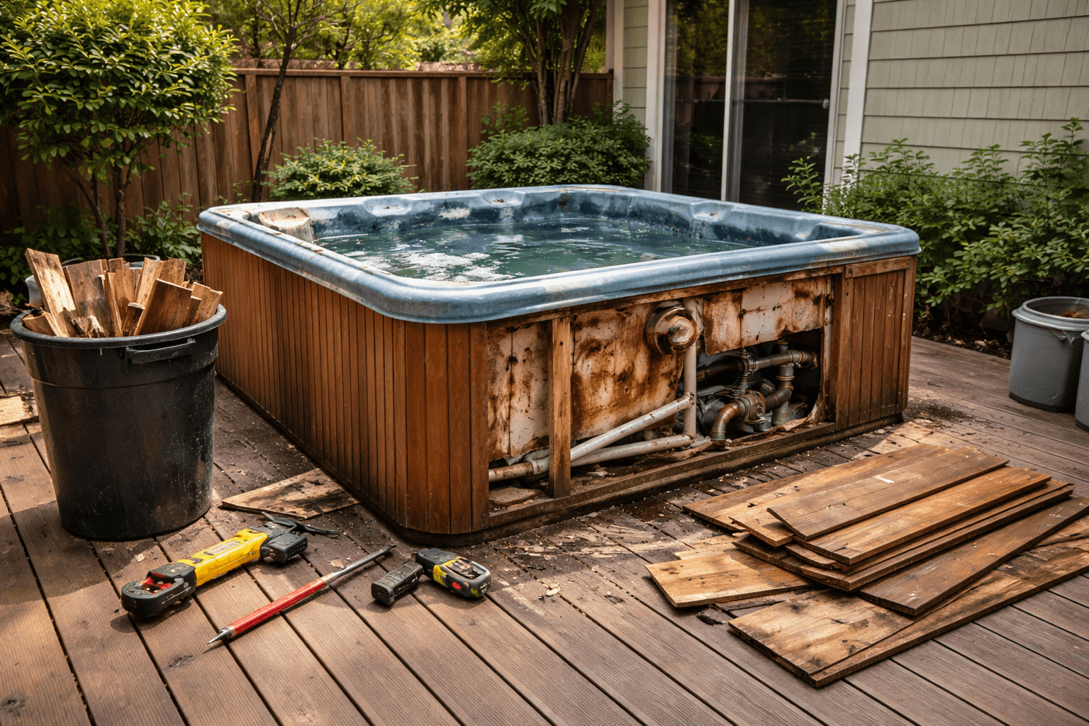 Anderson Hot Tub Removal