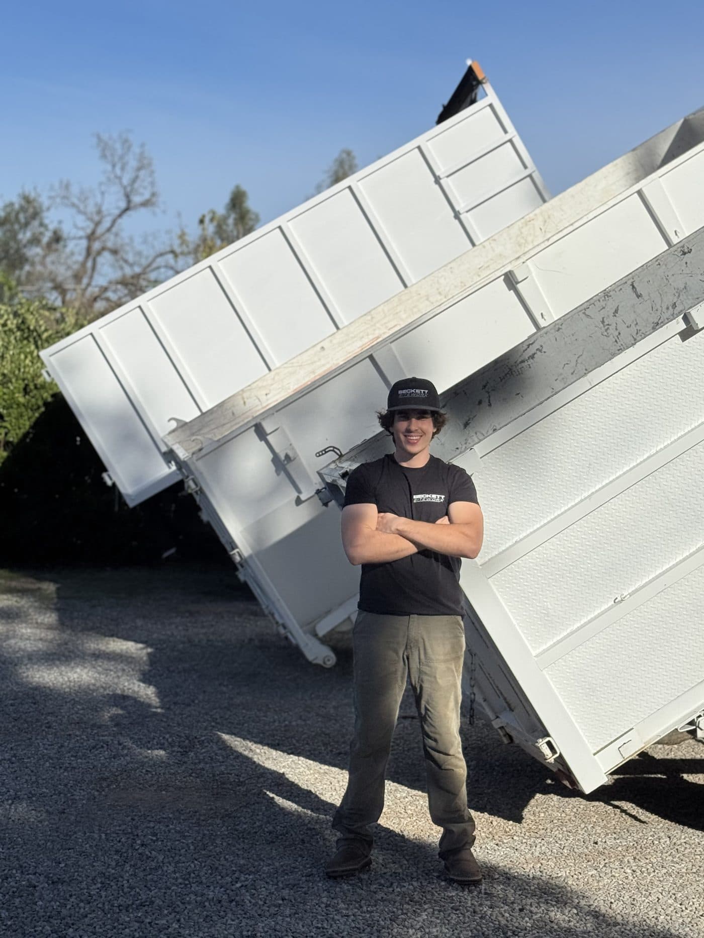 Beckett Siteworx junk removal crew at work