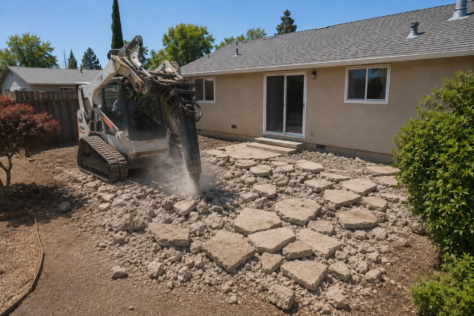 Patio Demolition | Beckett Siteworx
