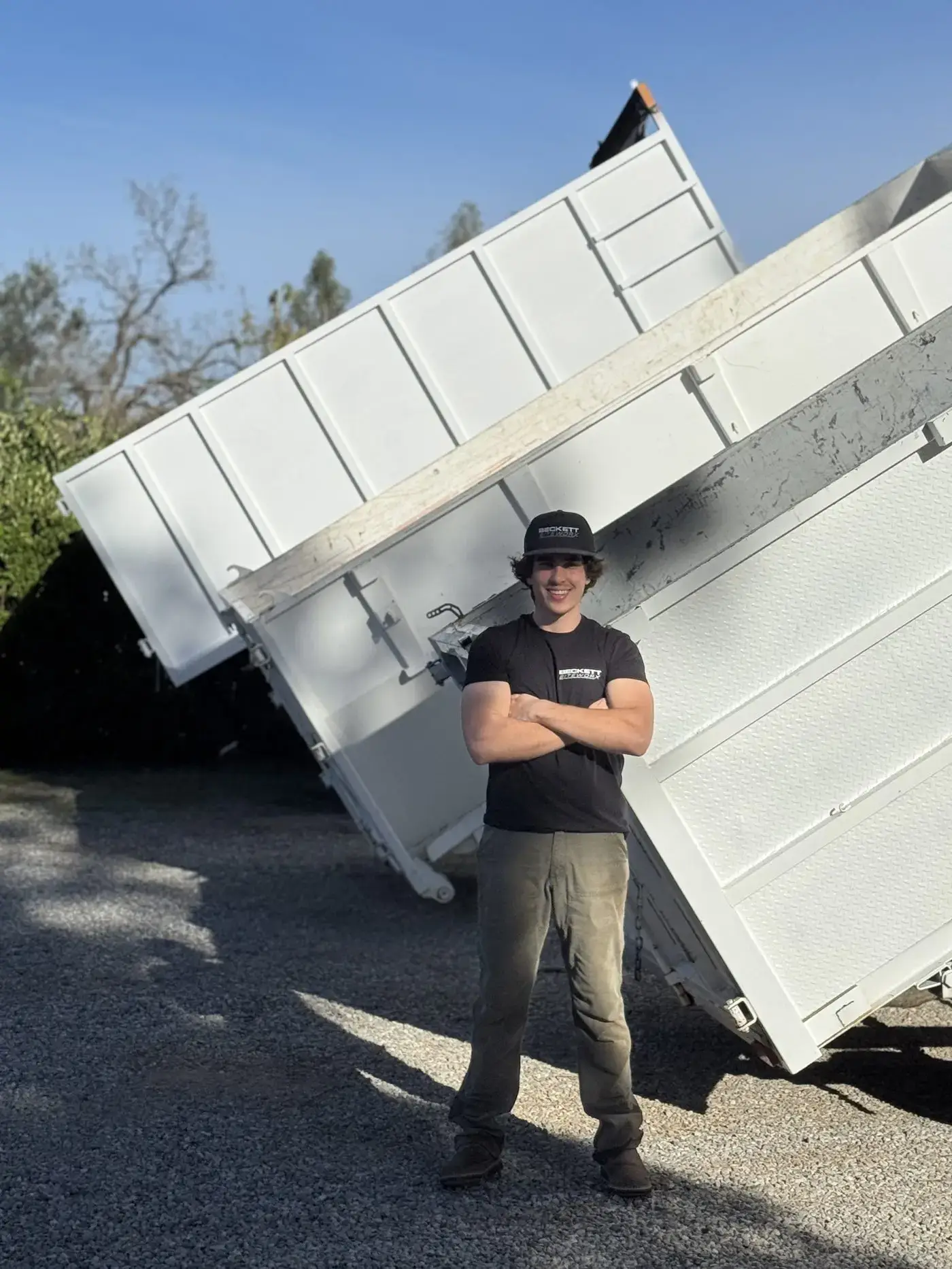 Beckett Siteworx junk removal crew at work