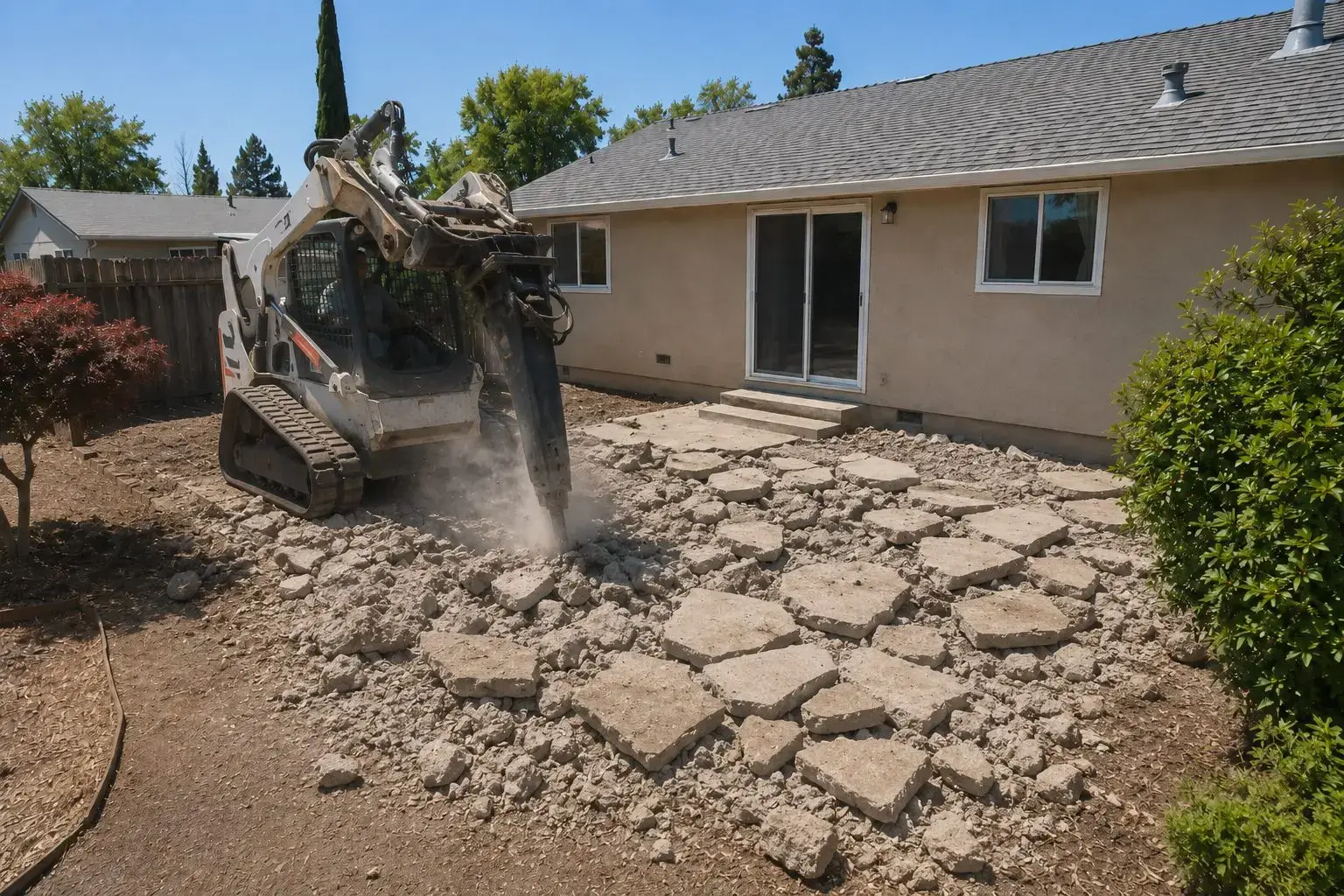 Patio Demolition | Beckett Siteworx